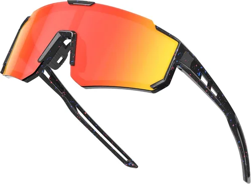 Miniatura 9 de Gafas de sol de béisbol deportivas para jóvenes, ligeras, polarizadas, para sóftbol, ciclismo, para niños y niñas de 3 a 12 años C01-red