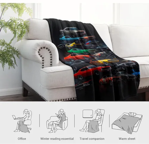 Miniatura 6 de Jekeno Manta de regalo de automóvil para hombre, hijo, hermano, cumpleaños, San Valentín, Navidad, suave y acogedora felpa para niños, adolescentes