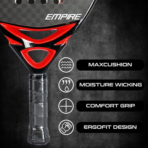 Miniatura 3 de AMA SPORT Raqueta de pádel Superficie de Fibra de Carbono con núcleo de espuma EVA Memory Flex Core Pádel Raqueta de Tenis Raqueta de Pádel Ligeras