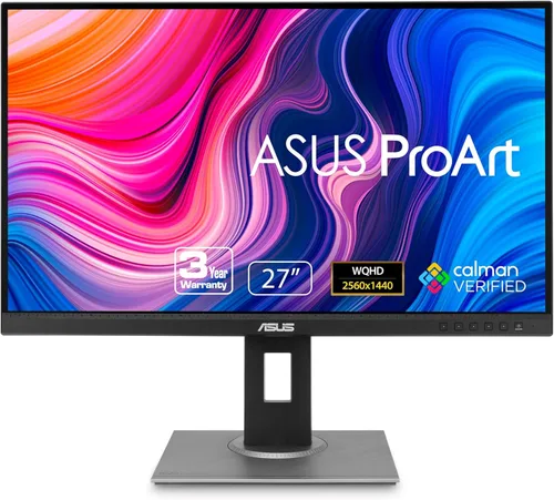 ASUS ProArt Display PA278QV 27" WQHD (2560 x 1440) Monitor, 100% sRGB/Rec. 709 ΔE < 2, IPS, DisplayPort HDMI DVI-D Mini DP, Calman Verificado,
