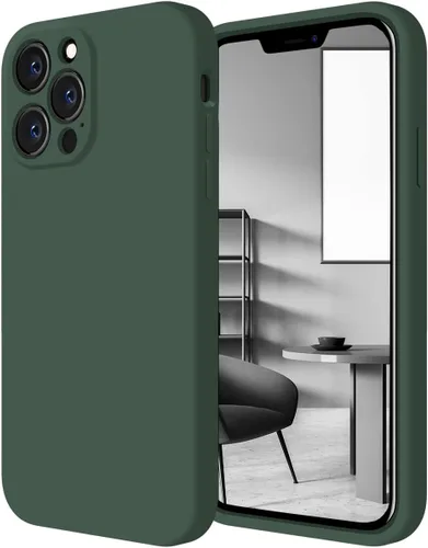 Cordking Funda diseñada para iPhone 13 Pro, funda completa de silicona [protección mejorada de la cámara] Funda protectora a prueba de golpes con