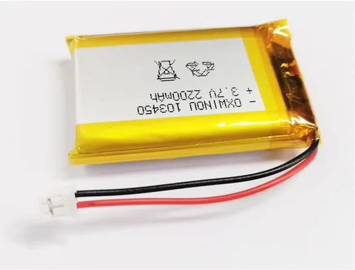 Miniatura 2 de Batería de Polímero de Litio 3.7V 2200mAh 103450 Lipo Paquete de Batería Recargable con 2 Cables Conector JST 2.0mm para Altavoz y Dispositivo
