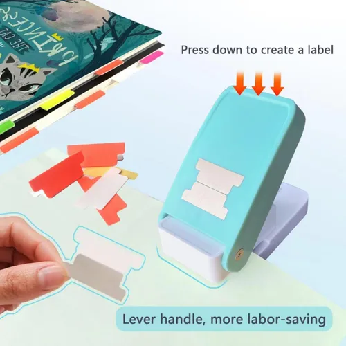 Miniatura 2 de Sticky Index Labs Maker, operado manualmente rápido y fácil de hacer pestañas, se puede utilizar para el hogar, bricolaje y manualidades, escuela