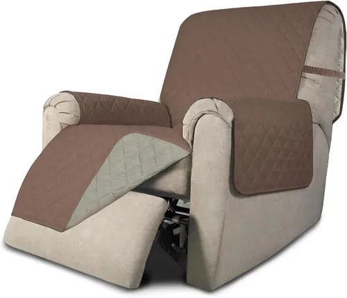 Miniatura 217 de Easy-Going - Funda para sofá, futón y sillón sin reposabrazos, reversible, resistente al agua, para mascotas y niños (azul oscuro/azul claro)