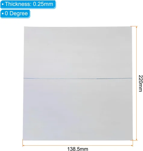 Miniatura 2 de PATIKIL Hojas de película polarizada de 10.1 pulgadas, paquete de 3 filtros polarizadores lineales adhesivos para pantalla, fotografía, iluminación