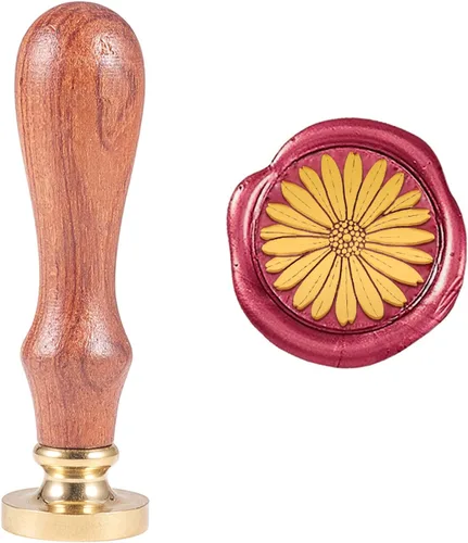 Miniatura 10 de PH PandaHall Sello de cera de árbol de coco, sello de sellado de plantas, sello de cera retro vintage para adornos de boda, adornos de sobres