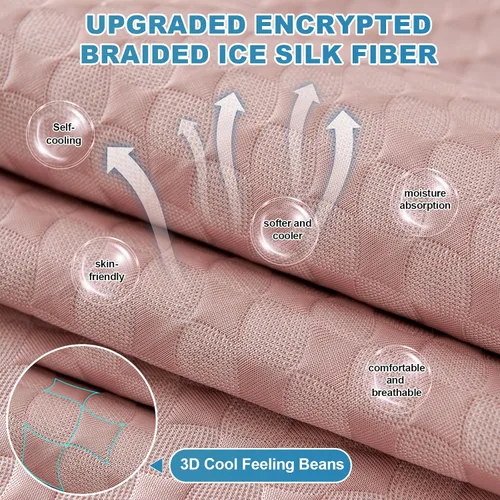 Miniatura 3 de OTOB Funda refrescante para sofá de perro de fibra de seda de hielo, protector de sofá lavable y antideslizante, tapete suave para cama de perro