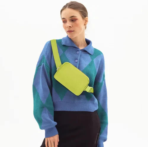 Miniatura 99 de Riñonera cruzada para mujeres y hombres, bolsa para cinturón para senderismo con correa ajustable, riñonera para correr, entrenamiento, deportes