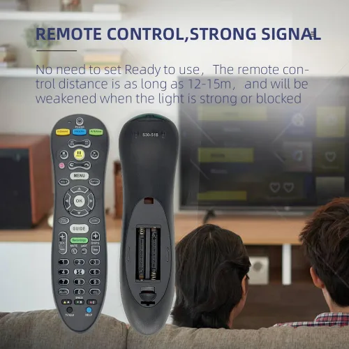 Miniatura 2 de Paquete de 2 repuestos para control remoto ATT S30-S1B compatible con receptor U-Verse Uverse Controles digitales multifunción