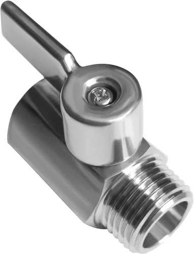 Miniatura 4 de Beduan Mini válvula de bola de acero inoxidable (316) 1" NPT macho x NPT hembra mini válvula de cierre de bola
