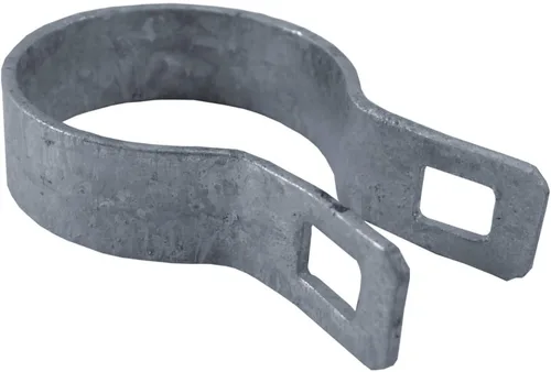 Miniatura 12 de Banda de soporte de 4-1/2 pulgadas para valla de eslabones de cadena, uso para poste/tubería de 4-1/2 pulgadas de diámetro exterior, banda