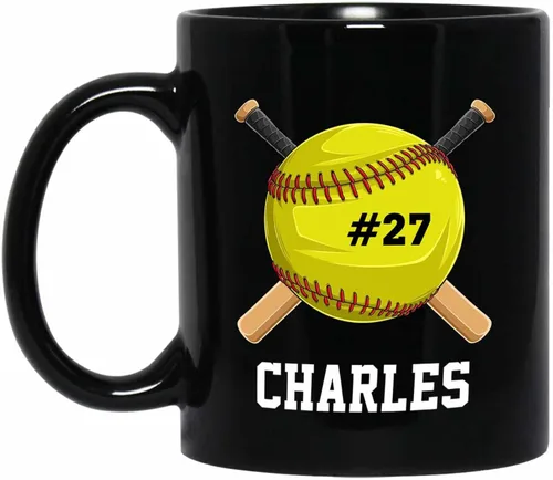 Miniatura 17 de Taza de café de fútbol personalizada con nombre, regalos para hombres, mujeres, amantes del fútbol, taza de cerámica negra personalizada de 11 onzas