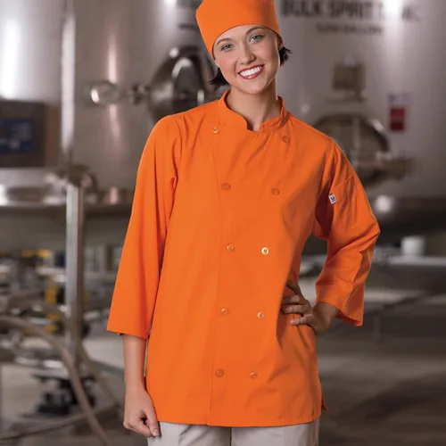 Miniatura 3 de Uncommon Threads Camisa de chef con botones y manga 34 unisex épica con aberturas de ventilación