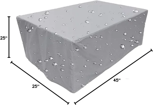 Miniatura 8 de Fundas rectangulares para muebles de patio, altura de 37 pulgadas o más, tamaño personalizado disponible, material de poliéster Oxford 300D