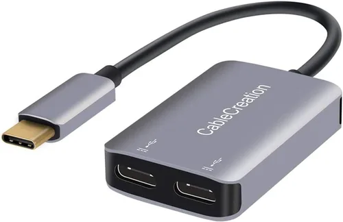Miniatura 10 de CableCreation USB C a 3.5mm Cable de Audio con Cable de Carga USB, Cable Auxiliar para Coche, Tipo C a Jack Auxiliar para Auriculares, Estéreo