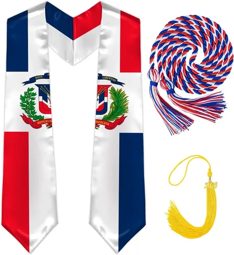 Miniatura 10 de Banda de graduación clase de 2024, regalo de estola de graduación, estolas para graduación 2024 de 72 pulgadas