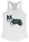 Miniatura 5 de Border Collie 'Andrew' Women's Racerback Tank XSSolid Indigo