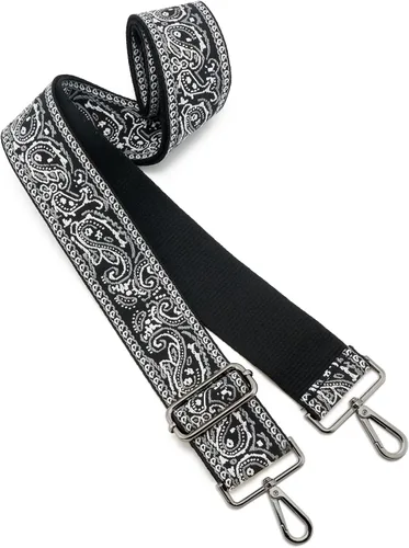 Miniatura 77 de ZOOEASS Hebillas de níquel Correa ancha para el hombro ajustable de repuesto para cinturón de pistola, hebilla de guitarra estilo bandolera