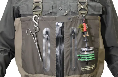 Miniatura 3 de Paramount Outdoors Deep Eddy - Vadeador de pesca transpirable con cremallera y calcetines de pecho