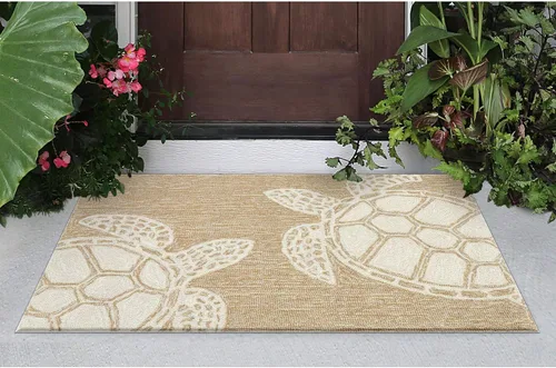 Miniatura 105 de Liora Manne CAPR5163633 - Alfombra costera para interiores y exteriores, color azul marino, 2 pies x 5 pies Cuerdas Navy
