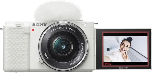 Miniatura 2 de Sony Cámara sin espejo ZV-E10 con lente de 0.630-1.969 in (blanco) (ILCZV-E10L/W) + tarjeta de 64 GB + kit de filtro + software de foto Corel +