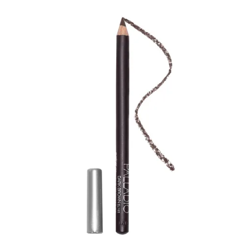 Palladio Lápiz delineador de ojos de madera, forma de lápiz fina, fácil aplicación, fórmula firme pero suave, ojos perfectamente delineados, Marrón