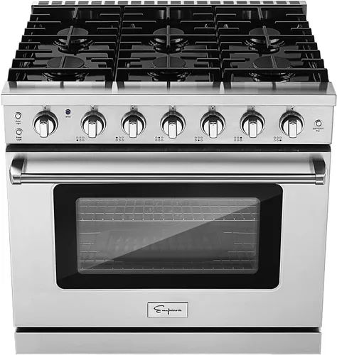 Miniatura 6 de Empava Cocina de gas de horno individual deslizante de estilo profesional de 30 pulgadas y 4.2 pies cúbicos con 4 quemadores sellados ultra altos