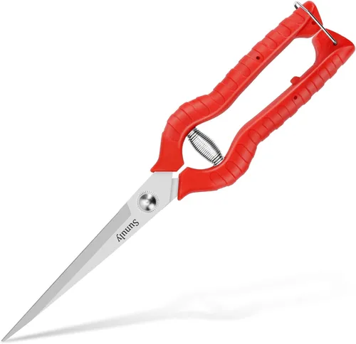 Tijeras de podar extralargas, podadoras manuales de jardinería con cuchillas de acero inoxidable, tijeras de jardín para arreglar flores, recortar