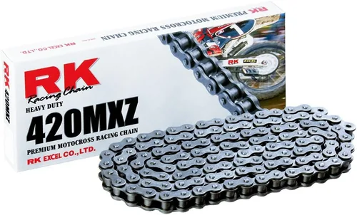 Miniatura 5 de RK Racing Chain 420MXZ-CLIP-CL (Serie 420) Enlace de conexión tipo clip de acero sin junta tórica