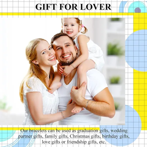 Miniatura 7 de Hicarer Pulseras de promesa, pulseras de amistad para el regreso a clases, juego de dijes a distancia para amigos, mujeres y niñas, regalo del día