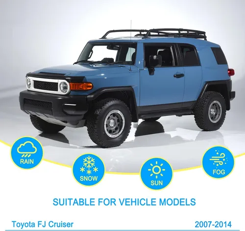 Miniatura 2 de CJPPPZIW® Limpiaparabrisas de repuesto para Toyota FJ Cruiser 2007, 2008, 2009, 2010, 2011, 2012, 2013, 2014, calidad de fabricante original