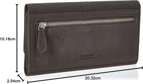 Miniatura 10 de Timberland - Cartera de piel con solapa RFID para mujer, Rojo, talla única