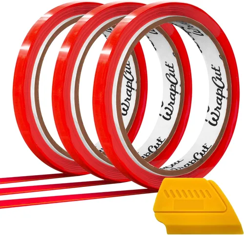Miniatura 8 de VViViD Wrap Cut cinta para corte de bordes de vinilo 32 pies (10 m) (4 rollos + rasqueta)