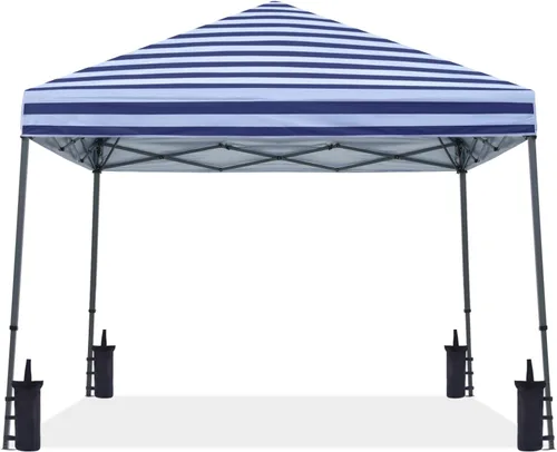 Miniatura 13 de ABCCANOPY - Toldo autodesplegable y estable para exteriores, base de 10 x 10 pies, parte superior de 8 x 8 pies, color azul cielo