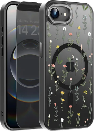 Miniatura 152 de Goodon Funda para iPhone 17 Pro con protector de pantalla de privacidad, compatible con Magsafe, a prueba de golpes, translúcida mate, bonita funda