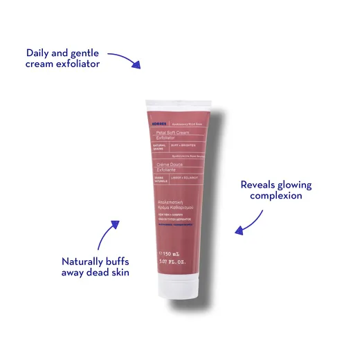 Miniatura 3 de KORRES Apothecary - Crema facial exfoliante de rosa silvestre, exfoliante diario suave con polvo de pétalos de rosa y aceites vegetales, mejora