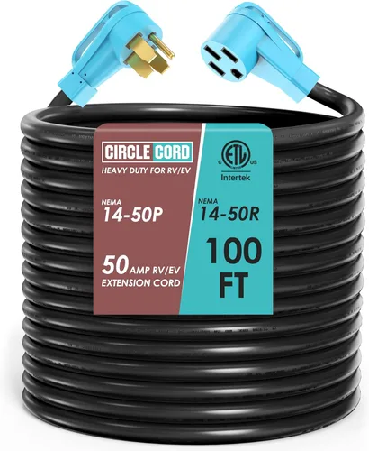 Miniatura 10 de CircleCord Cable de alimentación para caravana de 30 amperios de 36 pies con bloqueo giratorio, resistente calibre 10, 3 cables, STW de cobre puro