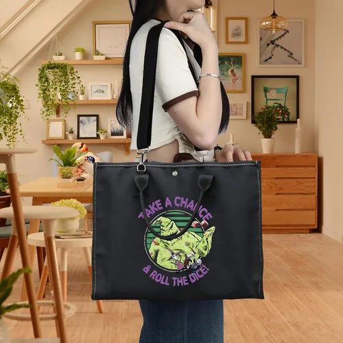 Miniatura 13 de BWKTOP Funny Ghost Tote Bag - Ghost Fans Gift: Take A Chance And Roll The Dice