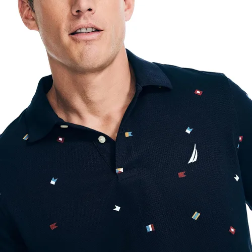 Miniatura 3 de Nautica Men's Classic Fit Printed Deck Polo
