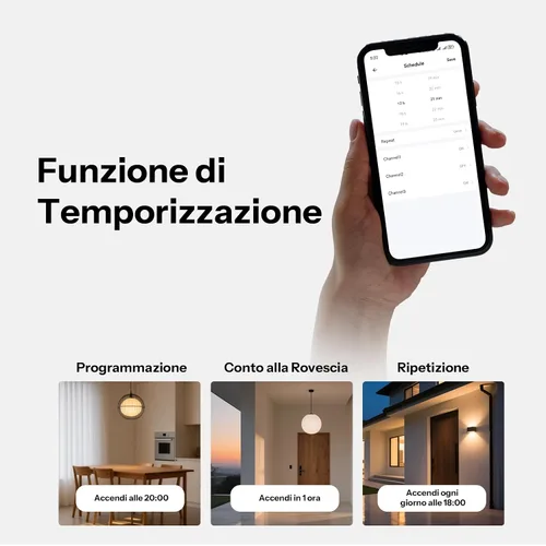 Miniatura 5 de SONOFF TX Gen2 - Interruptor inteligente táctil de pared, 1 canal, panel tipo 120, 2.4GHz Wi-Fi, control de aplicación eWeLink, compatible