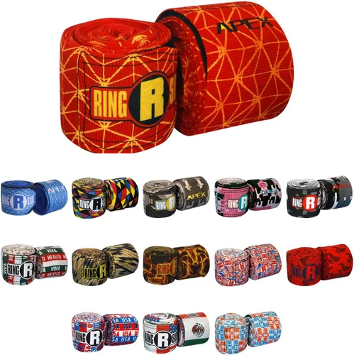 Miniatura 6 de Ringside Apex 180” Boxing Hand Wraps Pair - Durable, Elastic Training Wraps with Hook & Loop Closure, Multi-Color Options, Perfect for MMA, Muay