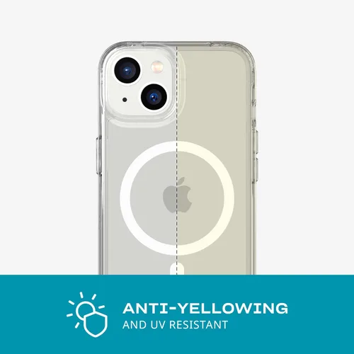 Miniatura 6 de tech21 Funda transparente para iPhone 14 Evo Clear compatible con MagSafe®, resistente a los arañazos, absorbe los golpes y protección contra caídas