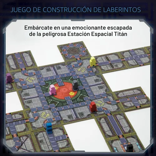 Miniatura 5 de Juego de Mesa No Escape - Juegos de Mesa de Estrategia para Adultos, Juegos Familiares, Juegos de Fiesta. Juego de Laberinto de Traidor de Sabotaje