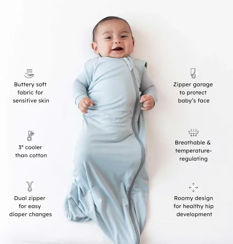Miniatura 3 de KYTE BABY - Saco de Dormir para Niños Pequeños - Hecho de Rayón Suave Elaborado a Partir de Material de Bambú - 0-36 Meses - 0.5 tog - Estampado