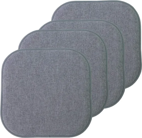 Miniatura 31 de Sweet Home Collection Cojines de espuma viscoelástica para silla, antideslizantes, diseño de panal de abeja, 16 x 16 pulgadas, paquete de 2