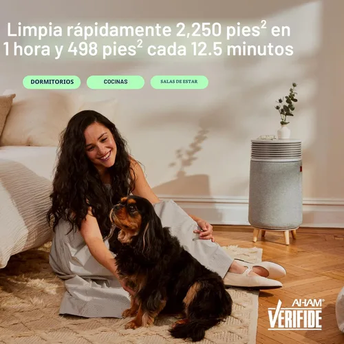 Miniatura 5 de BLUEAIR Blue Signature SP3i - Purificador de aire para habitaciones medianas de hasta 498 pies cuadrados, filtración HEPASilent, control inteligente