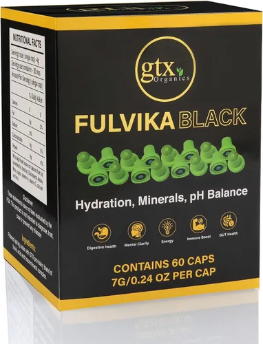 Miniatura 2 de Suplemento de minerales traza en tapas de botellas (60 porciones) (sin sabor) – 74 minerales traza de ácido fúlvico puro húmico y puro