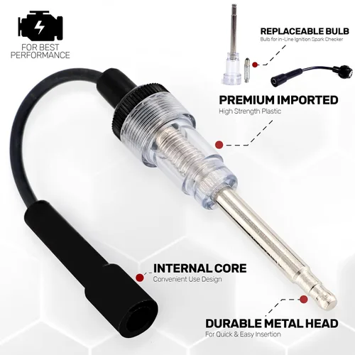 Miniatura 2 de Ram-Pro - Probador de chispas en línea, Motor de Enchufe de Encendido de 6 a 12 voltios, a prueba de tontos, herramienta de detección de diagnóstico