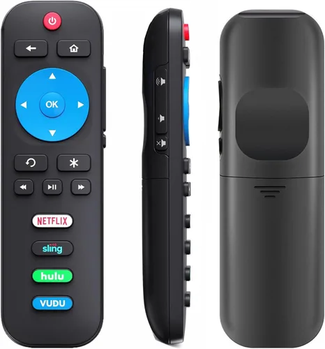 Control remoto de repuesto para todos los televisores Roku, compatible con TCL Roku, Hisense Roku, Onn Roku Smart TVs de 2 años, para control remoto