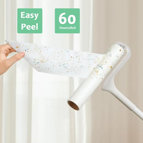 Miniatura 6 de Recambios de rodillo de pelusa de 10 pulgadas compatible con Evercare Layers Leo Smart Design Well & Good de 10 pulgadas, extra pegajoso, 60 hojas